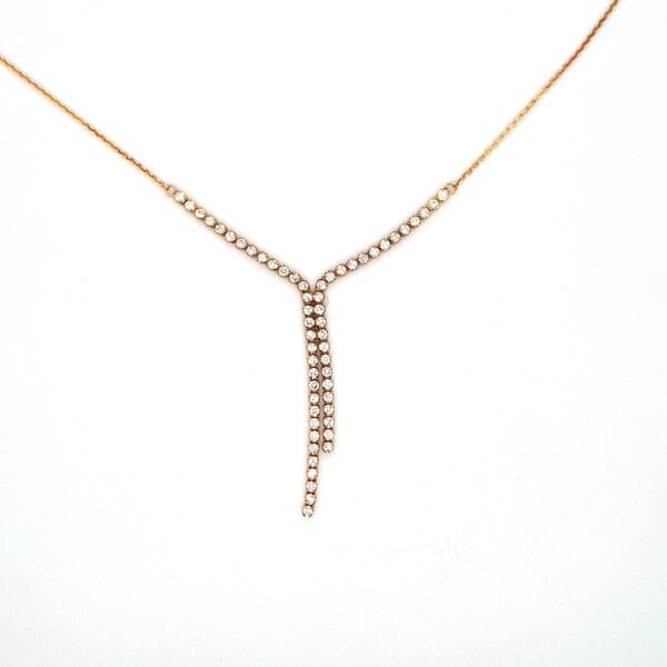 ESTATE Diamond Y-Necklace