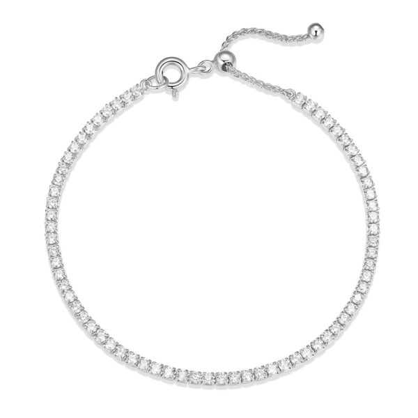 Reign Silver CZ Tennis Bracelet