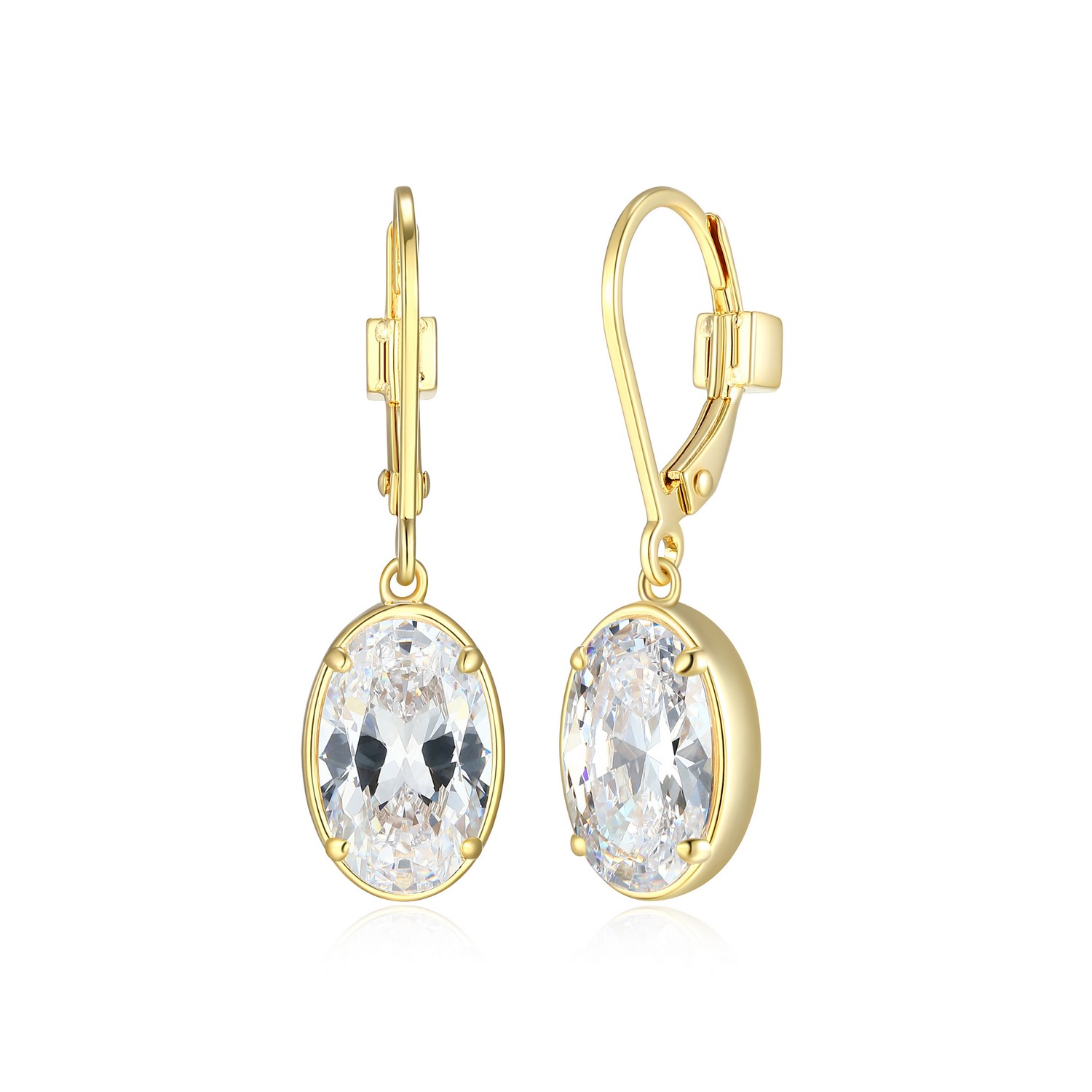 ELLE Gold Plated CZ "Serenelle" Earrings