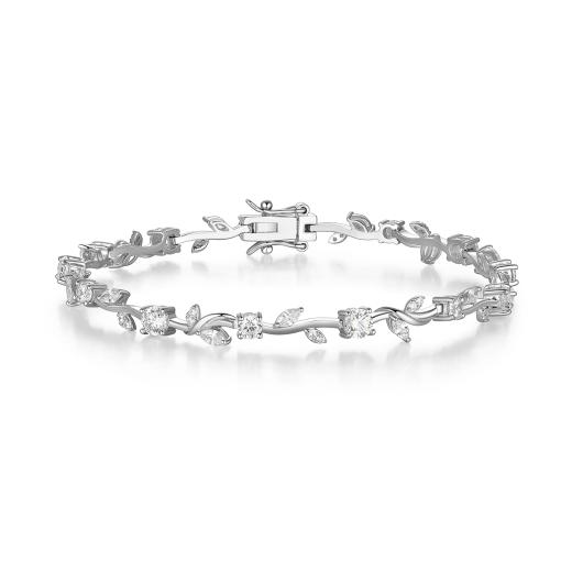 Reign Silver CZ Tennis Bracelet