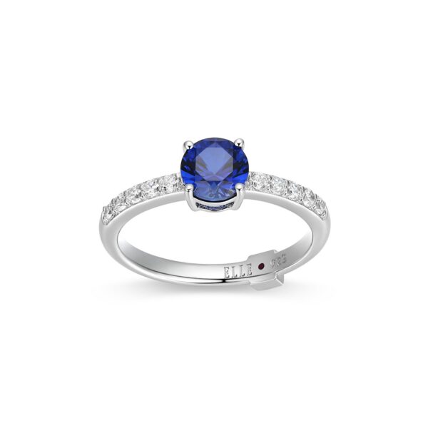 ELLE Silver Created Sapphire "Duchess" Ring