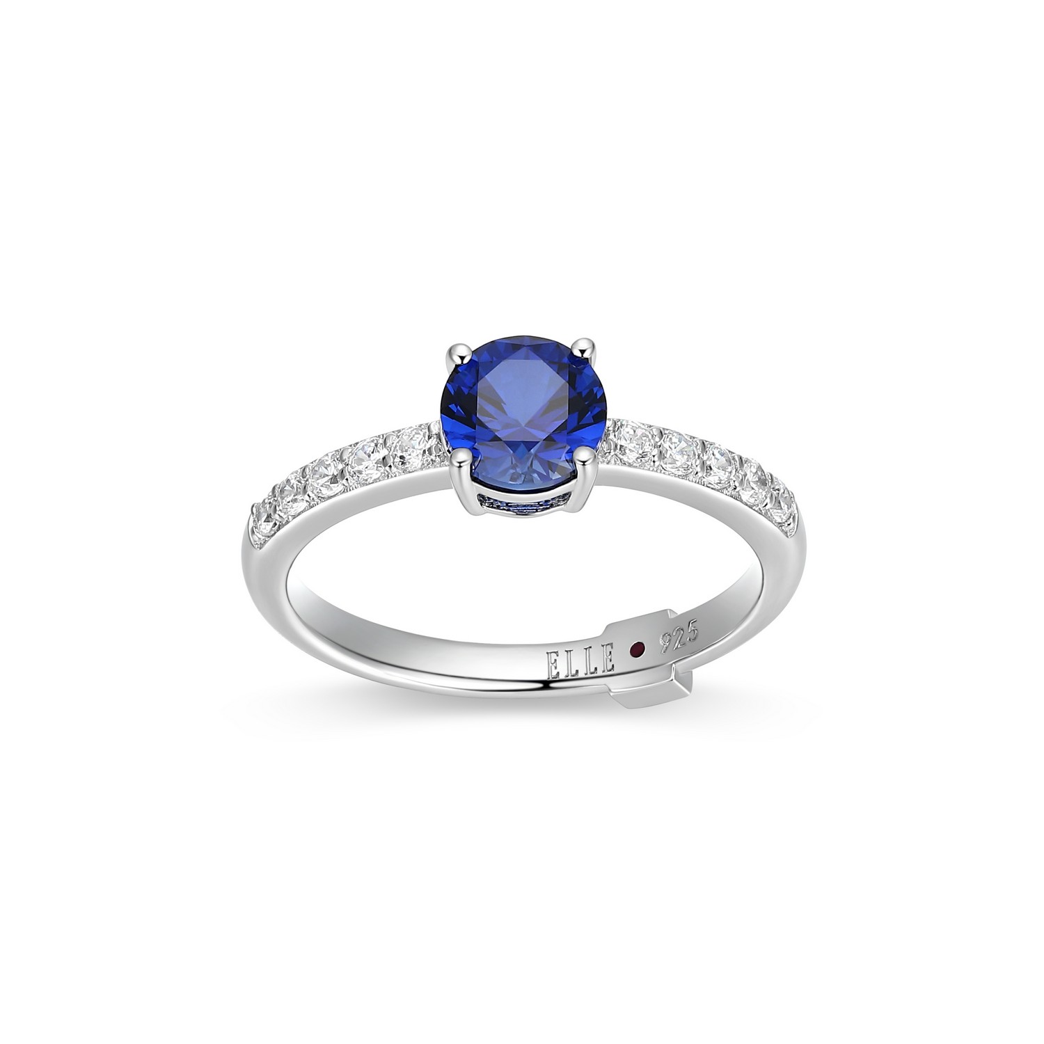 ELLE Silver Created Sapphire "Duchess" Ring