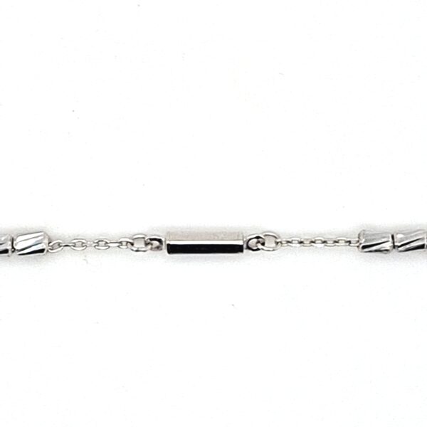 10K Gold Diamond Cut Link Bracelet