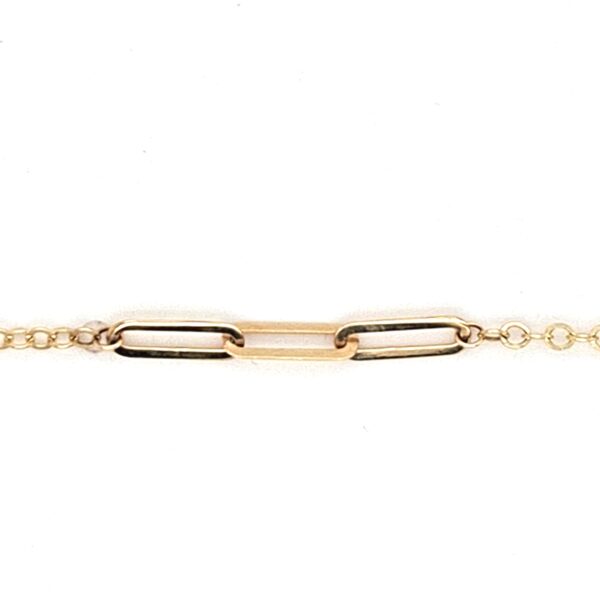 10K Gold Paperclip Link Bracelet