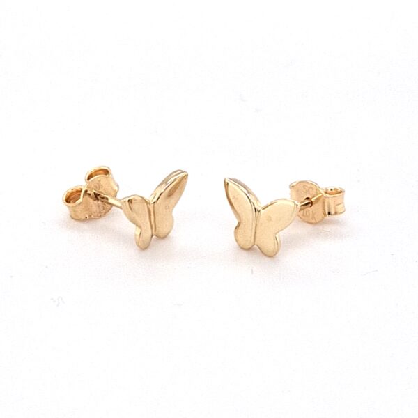 10K Gold Butterfly Earrings