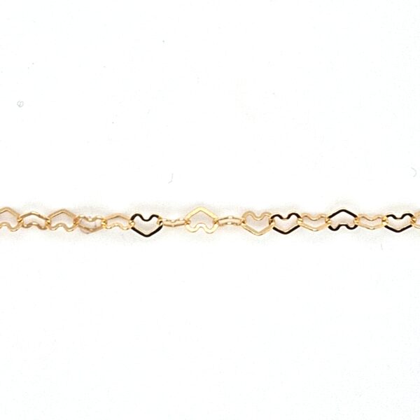 10K Gold Interlocking Heart Bracelet