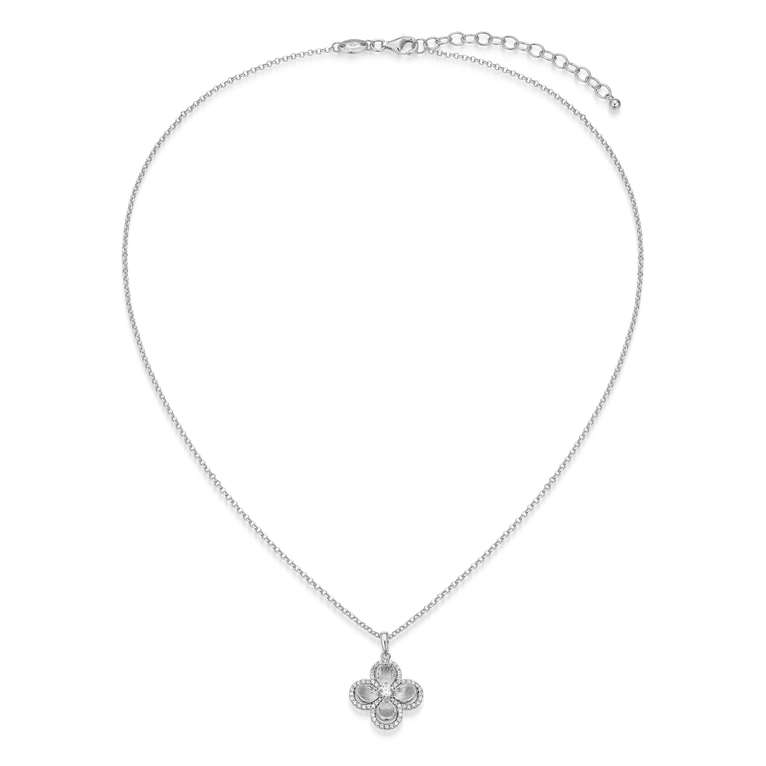 Charles Garnier Sterling Silver Clover Necklace