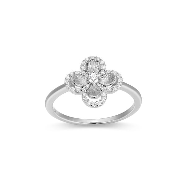 Charles Garnier Sterling Silver Clover Ring