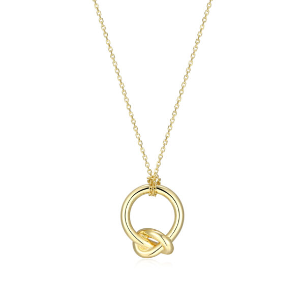 Reign 18K Gold Plated Knot Necklace