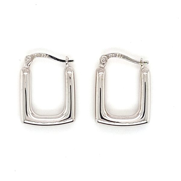 10K Gold Square Hoop Earrings