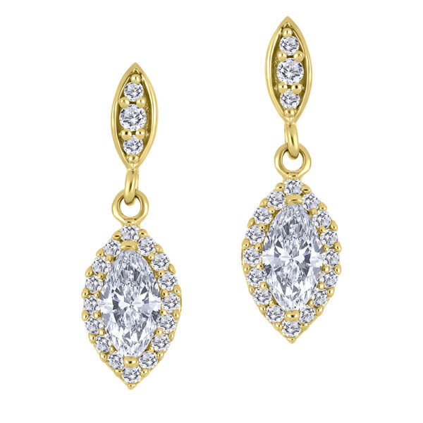 Lab Grown Diamond Drop Earrings