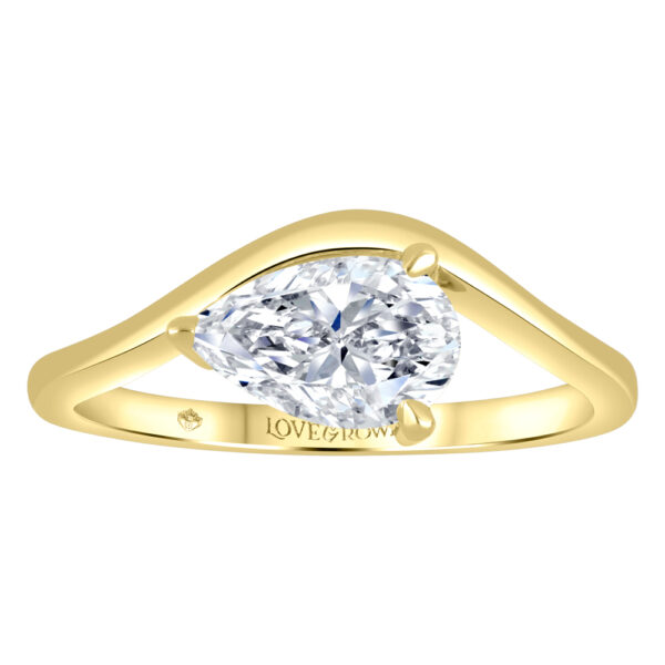 Lab Grown Pear Diamond Ring