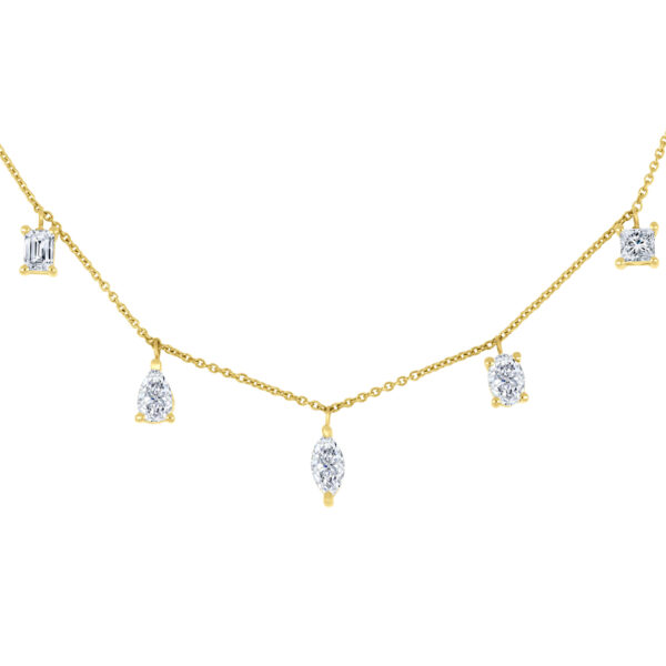 Lab Grown Diamond Station Necklace