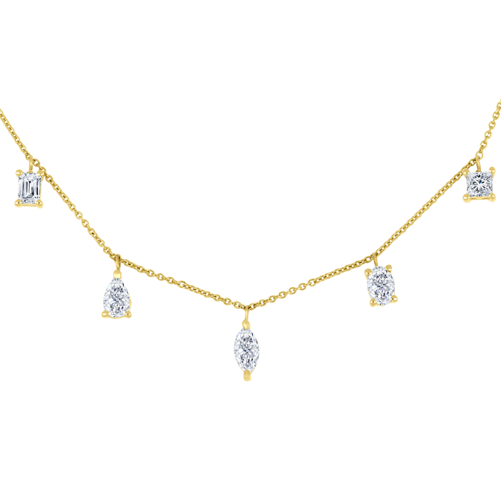 Lab Grown Diamond Station Necklace